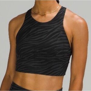 Lululemon Wunder Train Long Line Sports Bra - Medium Support C/D Cup - Size 4